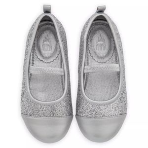 Disney Princess Shoes for Girls – Silver Glitter, size 7